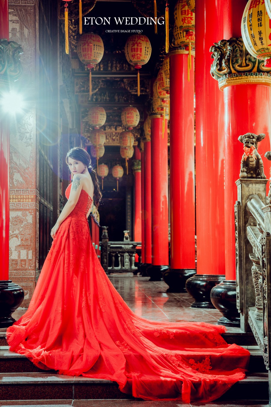 秀禾服婚紗 台北,中式龍鳳褂 台北,台北 中式婚紗照,台北 宮廷婚紗照